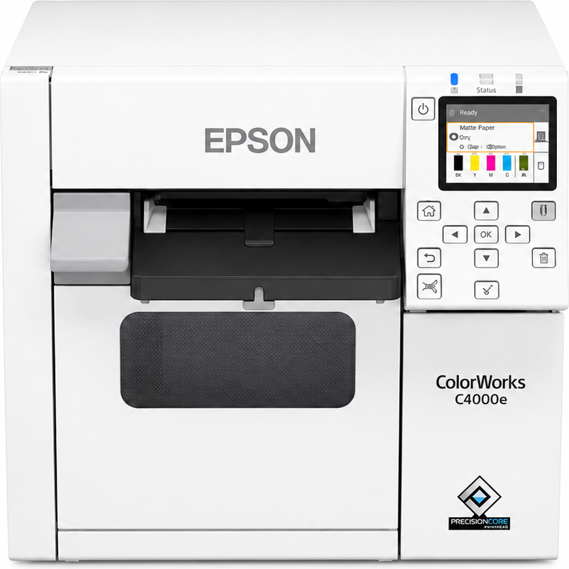 Impressora de etiquetas Epson ColorWorks CW-C4000 em alta resolução